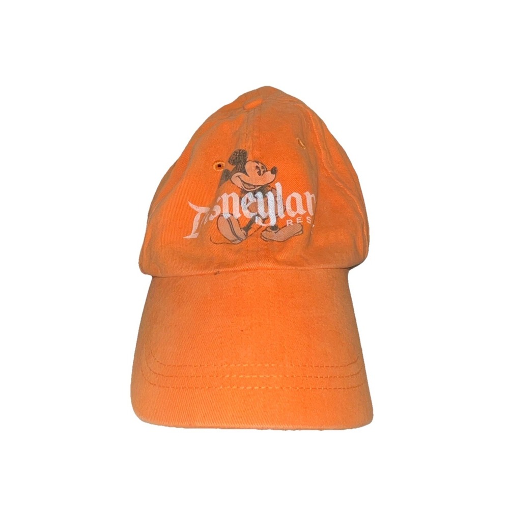 Disneyland Resort Orange‎ With Mickey Mouse Adjustable Hat Baseball Cap